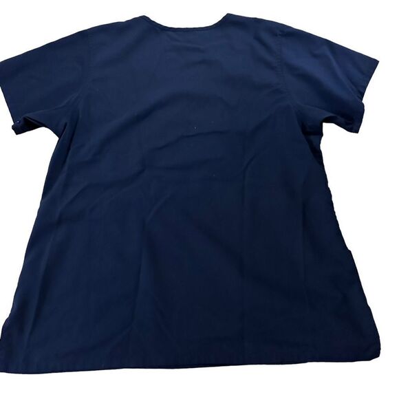 Carhartt ~ Navy Scrub Top ~ side buttons for an adjustable fit ~ size XLarge - Picture 9 of 9